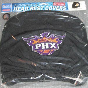 Phoenix Suns Head Rest Covers Set of 2 Embroidered